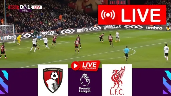 Liverpool vs AFC Bournemouth Live Score 2025